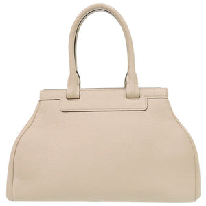 モワナ ポリーヌ 2WAY レザー ライトベージュ ハンドバッグ 1500【中古】MOYNAT