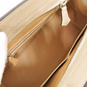 モワナ ポリーヌ 2WAY レザー ライトベージュ ハンドバッグ 1500【中古】MOYNAT