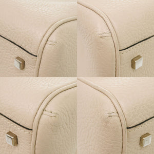 モワナ ポリーヌ 2WAY レザー ライトベージュ ハンドバッグ 1500【中古】MOYNAT