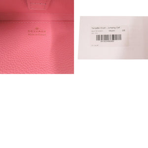 未使用 デルボー タンペート クラッシュ レザー ピンク 2way ハンドバッグ ショルダーバッグ 1517【中古】DELVAUX