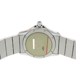 カルティエ サントス ロンド W20027K1 SS ホワイト 白文字盤 シルバー クオーツ 腕時計 1529【中古】CARTIER