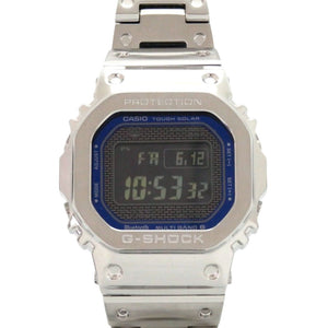 未使用 カシオ G-SHOCK フルメタル GMW-B5000D-2JF ブラック 黒文字盤 ブルー SS メタル タフソーラー 腕時計 1530【中古】CASIO