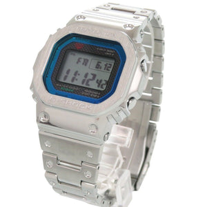 未使用 カシオ G-SHOCK フルメタル GMW-B5000PC-1JF SS メタル ブラック ブルー タフソーラー 腕時計 1531【中古】CASIO