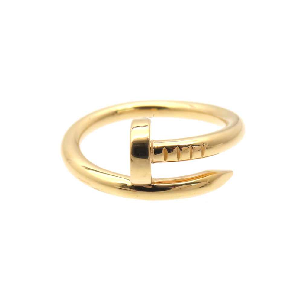 新品同様 カルティエ ジュストアンクル 750PG リング 指輪 K18 ピンクゴールド #60 ジュエリー 1536【中古】CARTIER