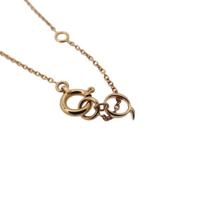 新品同様 キーリン Wulu ダイヤ 750PG ひょうたん ネックレス ダイヤモンド0.133ct / K18ピンクゴールド / ピンクシェル ジュエリー 1545【中古】Qeelin