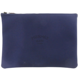 美品 エルメス ネオバン GM ポリアミド ネイビー ポーチ 1567【中古】HERMES