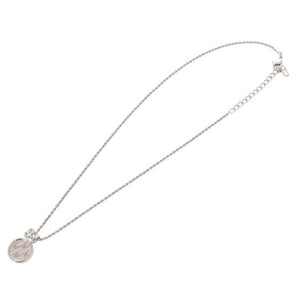 美品 クリスチャンディオール ロゴ 丸型 メタル シルバー ネックレス 1621【中古】Christian Dior