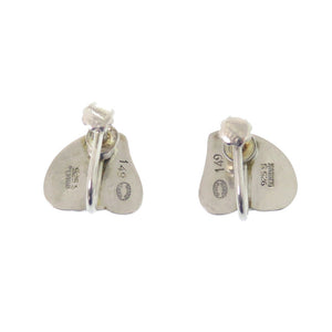 美品 ジョージジェンセン ネジ式 シェルモチーフ イヤリング シルバー925 シルバー 1622【中古】Georg Jensen