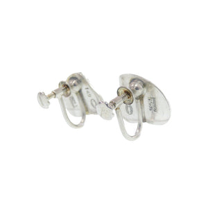 美品 ジョージジェンセン ネジ式 シェルモチーフ イヤリング シルバー925 シルバー 1622【中古】Georg Jensen