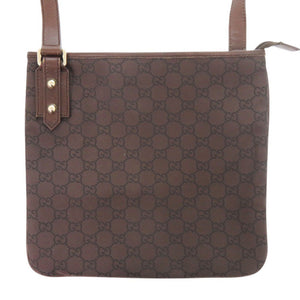 美品 グッチ 257246 GGスプリーム ブラウン ショルダーバッグ 茶 1624【中古】GUCCI
