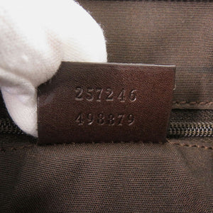 美品 グッチ 257246 GGスプリーム ブラウン ショルダーバッグ 茶 1624【中古】GUCCI