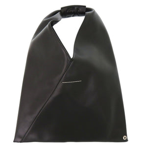 美品 エムエムシックス メゾン マルジェラ レザー ブラック ハンドバッグ 黒 1625-1【中古】MM6 Maison Margiela