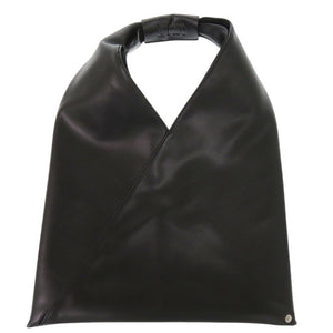 美品 エムエムシックス メゾン マルジェラ レザー ブラック ハンドバッグ 黒 1625-1【中古】MM6 Maison Margiela