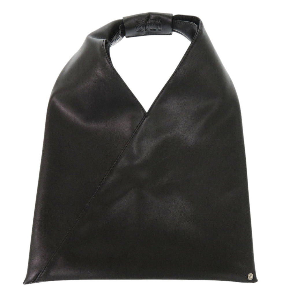 美品 エムエムシックス メゾン マルジェラ レザー ブラック ハンドバッグ 黒 1625-1【中古】MM6 Maison Margiela