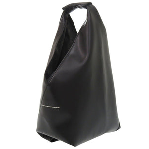 美品 エムエムシックス メゾン マルジェラ レザー ブラック ハンドバッグ 黒 1625-1【中古】MM6 Maison Margiela