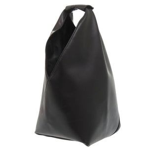 美品 エムエムシックス メゾン マルジェラ レザー ブラック ハンドバッグ 黒 1625-1【中古】MM6 Maison Margiela