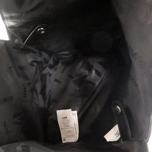 美品 エムエムシックス メゾン マルジェラ レザー ブラック ハンドバッグ 黒 1625-1【中古】MM6 Maison Margiela