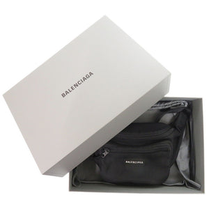 美品 バレンシアガ エクスプローラー 482389 ブラック ボディバッグ ウエストバッグ 黒 1630【中古】BALENCIAGA メンズ