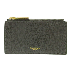 新品同様 トムブラウン MAW237A レザー グレー カードケース コインケース フラグメントケース 1640【中古】THOM BROWNE