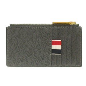 新品同様 トムブラウン MAW237A レザー グレー カードケース コインケース フラグメントケース 1640【中古】THOM BROWNE