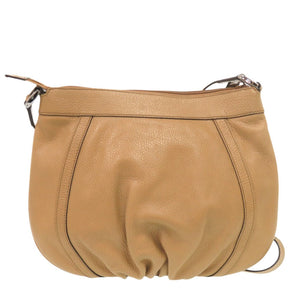 美品 グッチ アビー 265691 レザー キャメル ショルダーバッグ ブラウン 1643【中古】GUCCI