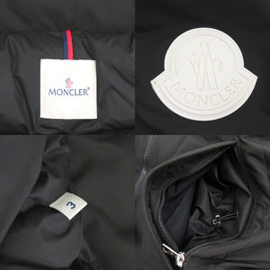 美品 モンクレール CHARNIER シャル二エ ダウン フェザー サイズ3 ブラック ダウンジャケット 黒 1651【中古】MONCLER メンズ