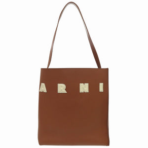 美品 マルニ スモールホーボー SHMP0111U0 レザー ブラウン ショルダーバッグ 茶 1659 【中古】 MARNI