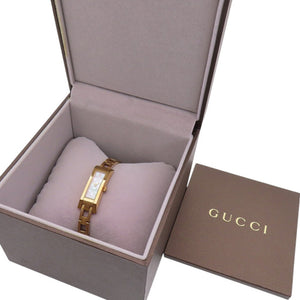 美品 グッチ 110 クオーツ 腕時計 SS シェル文字盤 0548【中古】GUCCI レディース