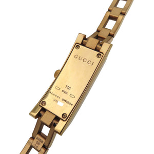 美品 グッチ 110 クオーツ 腕時計 SS シェル文字盤 0548【中古】GUCCI レディース