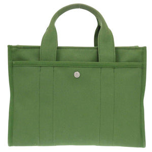 美品 コーチ カーゴ トート 26キャンバス CP158 LHRT2 シルバー金具 キャンバス グリーン ショルダーバッグ 0262【中古】COACH