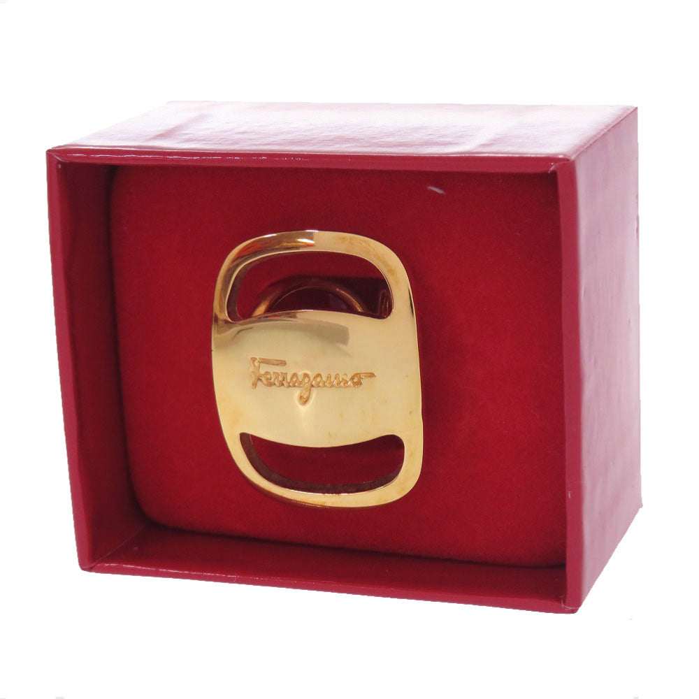 美品 サルヴァトーレフェラガモ ヴァラ 0089560 スカーフリング メタル ゴールド 金 0004【中古】Salvatore Ferragamo