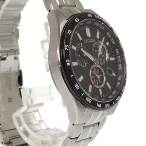 美品 シチズン シチズン コレクション CB5847-90E SS ブラック ソーラー電波 エコドライブ 腕時計 黒 0048【中古】CITIZEN