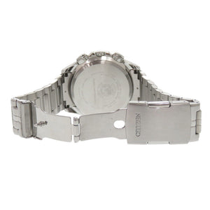 美品 シチズン シチズン コレクション CB5847-90E SS ブラック ソーラー電波 エコドライブ 腕時計 黒 0048【中古】CITIZEN