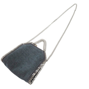 新品同様 ステラマッカートニー ファラベラ タイニー ポリエステル コットン ブルー 2WAY ショルダーバッグ 1254【中古】Stella McCartney