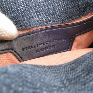 新品同様 ステラマッカートニー ファラベラ タイニー ポリエステル コットン ブルー 2WAY ショルダーバッグ 1254【中古】Stella McCartney