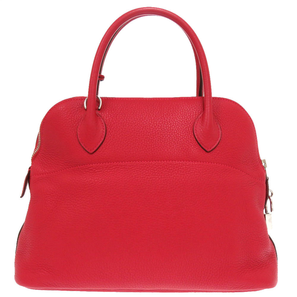 美品 エルメス ボリード31 トリヨンクレマンス ルージュヴィフ シルバー金具 □Q刻印 ハンドバッグ 赤 1671 【中古】 HERMES