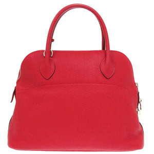 美品 エルメス ボリード31 トリヨンクレマンス ルージュヴィフ シルバー金具 □Q刻印 ハンドバッグ 赤 1671 【中古】 HERMES