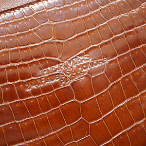 美品 エルメス ルーシーPM トートバッグ ニロティカス/レザー ブラウン 0125【中古】HERMES