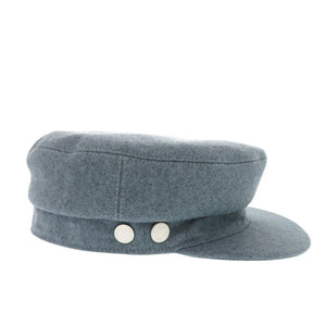 新品同様 エルメス ドゥーヴィル セリエボタン キャスケットカシミヤ ブルー 帽子 青 1359【中古】HERMES