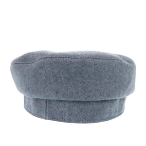 新品同様 エルメス ドゥーヴィル セリエボタン キャスケットカシミヤ ブルー 帽子 青 1359【中古】HERMES