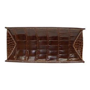 美品 エルメス ルーシーPM トートバッグ ニロティカス/レザー ブラウン 0125【中古】HERMES