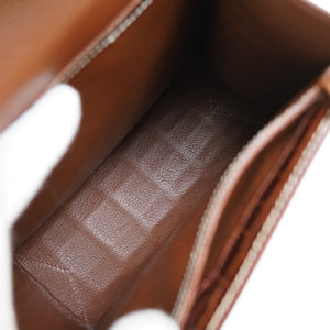 美品 エルメス ルーシーPM トートバッグ ニロティカス/レザー ブラウン 0125【中古】HERMES