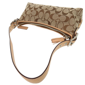 新品同様 コーチ シグネチャー 8K01 キャンバス/レザー ベージュ ショルダーバッグ 0664【中古】COACH