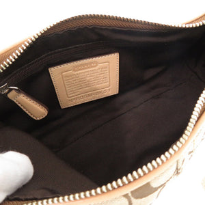 新品同様 コーチ シグネチャー 8K01 キャンバス/レザー ベージュ ショルダーバッグ 0664【中古】COACH