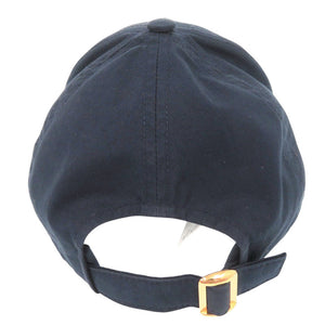 美品 セリーヌ ベースボールキャップ 2AUA1969P コットン ネイビー 帽子 キャップ 0364【中古】CELINE