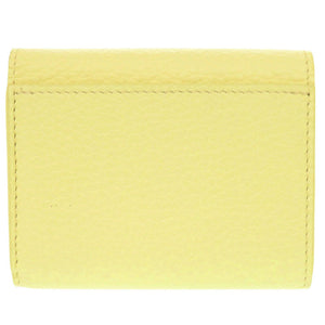 新品同様 ルイ ヴィトン ポルトフォイユ カプシーヌ XS M83610 ICチップ トリヨンレザー イエロー 三つ折り財布 LV 0461【中古】LOUIS VUITTON