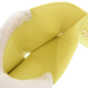 新品同様 ルイ ヴィトン ポルトフォイユ カプシーヌ XS M83610 ICチップ トリヨンレザー イエロー 三つ折り財布 LV 0461【中古】LOUIS VUITTON