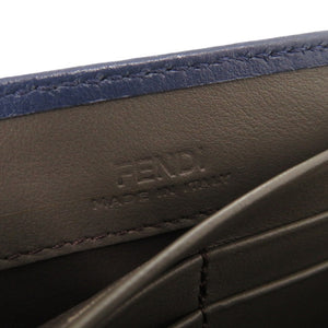 新品同様 フェンディ ピーカブー 8M0377 レザー ネイビー 長財布 二つ折り長財布 0953【中古】FENDI