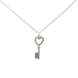 ティファニー ハートキー ネックレス シルバー925/シルバー925 シルバー 0851【中古】TIFFANY&Co.