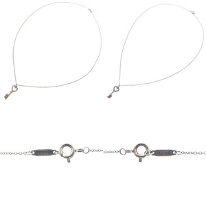 ティファニー ハートキー ネックレス シルバー925/シルバー925 シルバー 0851【中古】TIFFANY&Co.